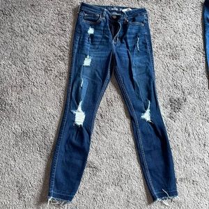 Dark navy blue jeans, great condition